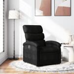 vidaXL Fotoliu rabatabil, negru, material textil GartenMobel Dekor (371691)