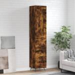 vidaXL Dulap înalt, stejar fumuriu, 34, 5x34x180 cm, lemn prelucrat GartenMobel Dekor (3200174) Comoda