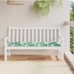 vidaXL Pad pentru Banca model frunze 150 x 50 x 3 cm Material Oxford GartenMobel Dekor (361154)