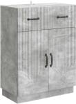 vidaXL Bufet cu sertar Gri Beton 66 x 34, 5 x 87 cm Lemn prelucrat GartenMobel Dekor (895328) Comoda