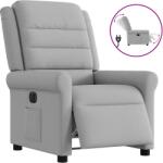 vidaXL Scaun reclinabil electric Cloud Grey Fabric GartenMobel Dekor (3303303)