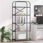vidaXL Raft pentru carti sonoma gri 80 x 30 x 183 cm Lemn compozit GartenMobel Dekor (879836) Biblioteca