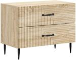 vidaXL Noptiera cu 2 sertare, stejar Sonoma, 62 x 34, 5 x 47, 5 cm, stil modern (894777)
