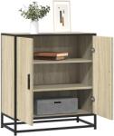 vidaXL Dulap, stejar sonoma, 68x35x76 cm, lemn prelucrat si metal GartenMobel Dekor (848965) Comoda