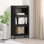 vidaXL Dulap pentru carti Stejar Negru 80 x 30 x 155 cm Lemn compozit GartenMobel Dekor (886390) Biblioteca