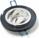 KOLORENO Corp de iluminat halogen mobil încastrat din sticlă LED Insa - Negru (OS_ORS_CZARNY)