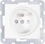 INNY Priză cu pin de împământare și obturator - Visio S55 - Cleme automate - Alb (EV101351)
