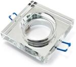 KOLORENO Spot halogen încastrat fix din sticlă 2cm LED Tami - Argintiu (OS_KSS_2CM_SREBRNY)