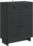 vidaXL Bufet cu sertar Negru 66 x 34, 5 x 90 cm Lemn prelucrat GartenMobel Dekor (893946) Comoda
