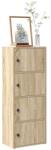 vidaXL Biblioteca, stejar sonoma, 40x24x102 cm, lemn prelucrat GartenMobel Dekor (860375) Biblioteca