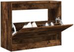 vidaXL Pantofar, stejar fumuriu, 80x34x63 cm, lemn compozit GartenMobel Dekor (839963) Pantofar