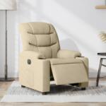 vidaXL Fotoliu rabatabil electric, crem, material textil GartenMobel Dekor (3206635)