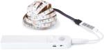 KOLORENO Set bandă LED 5V 2m - RGB + controller cu senzor de mișcare și crepuscular pe baterii AAA (TL7322)