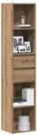 vidaXL Biblioteca, stejar artizanal, 36x30x171 cm, lemn prelucrat GartenMobel Dekor (856047) Biblioteca