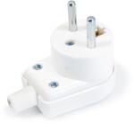 KOLORENO Fișa oblică cu împământare 16A 250V UL006 - Albă (WT-UL006)