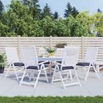 vidaXL Perne de scaun 6 buc. bleumarin 50x50x7 cm textil oxford GartenMobel Dekor (378917)