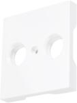 INNY Placă centrală pentru priză TV/SAT dublă - Visio S55 - Albă - CUBIC (EV104309)