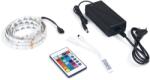 KOLORENO Set bandă LED 12V | 5050 | 150LED | 5m | IP65 | RGB + IR24 controler + sursă alimentare 36W (RGB30IP65IR24-5M)