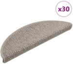 vidaXL Covorase scari autoadezive 30 buc argintiu 56x17x3 aspect sisal GartenMobel Dekor (3365859) Covor