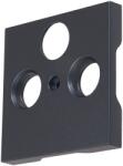 INNY Placă centrală pentru priză TV/SAT triplă - Visio S55 - Antracit - CUBIC (EV114310)