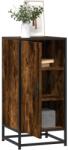 vidaXL Dulap, stejar fumuriu, 35, 5x35x76 cm, lemn prelucrat si metal GartenMobel Dekor (848941) Comoda