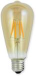 Polux Bec LED E27 4W ST64 Filament Retro Amber - Alb cald (2000K) (ZL304513)