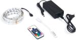 KOLORENO Set bandă LED 12V | 5050 | 150LED | 5m | IP65 | RGB + RF17 controler + sursă alimentare 36W (RGB30IP65RF17-5M)