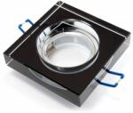 KOLORENO Corp de iluminat halogen fix încastrat din sticlă LED 2cm - Negru (OS_KSS_2CM_CZARNY)
