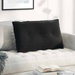 vidaXL Perna pentru spate Negru 80 x 50 cm Tesatura din corduroy GartenMobel Dekor (42014724)