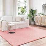 vidaXL Covor din Blana Faux de Iepure Olite Roz 240 x 240 cm Poliester GartenMobel Dekor (42021710) Covor