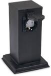LVT Stâlp de grădină 230V Ontario 20cm 2 prize - Negru (7671)