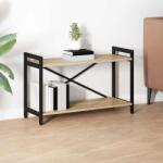 vidaXL Biblioteca Stejar sonoma 80 x 30 x 48.5 cm Lemn compozit GartenMobel Dekor (868432) Biblioteca