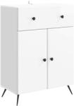 vidaXL Bufet Alb foarte lucios 66 x 34, 5 x 90 cm Lemn prelucrat GartenMobel Dekor (895559) Comoda