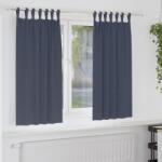 vidaXL Perdele Opaque cu Inel 2 pcs Antracit 175 x 140 cm Poliester GartenMobel Dekor (4107559)