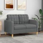 vidaXL Canapea cu 2 locuri, gri închis, 120 cm, material textil GartenMobel Dekor (359084) Canapea