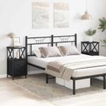 vidaXL Set 2 noptiere cu sertar si raft, stejar negru, 34 x 35, 5 x 70 cm (862920)