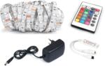 KOLORENO Zestaw Taśma Led 12v | 5050 | 30led/m | 2.5m | Ip20 | Rgb + Sterownik Ir24 + Zasilacz 24w (rgb30ip20-18w)