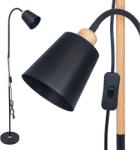 BERGE Lampă de podea LED STL033 - Neagră - 1xE27 (STL033)