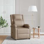 vidaXL Fotoliu rabatabil, cappuccino, piele ecologica GartenMobel Dekor (340175)