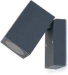 LVT Power Solutions Lampă de fațadă - aplică de grădină - corp de iluminat exterior GU10 LED Rhino - Gri (OO0943)