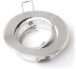 Sanico Electronics Corp de iluminat halogen încastrat orientabil din aluminiu LED Almo - argintiu lucios + soclu GU10 (OS_SC_A_RO_POŁ_SREB)