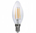 SUPERLED Bec LED E14 4W C37 Filament - Alb cald (3000K) (ZL1415)