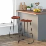 vidaXL Scaune de bar Gavin 2 buc. 50x40x78 cm lemn masiv de mango GartenMobel Dekor (344916)