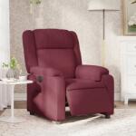 vidaXL Fotoliu rabatabil electric, rosu vin, material textil GartenMobel Dekor (3205181)