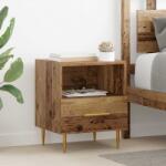 vidaXL Noptiera cu sertar Maro 40 x 35 x 47.5 cm Lemn compozit GartenMobel Dekor (882076)