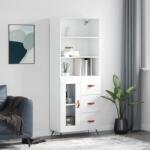 vidaXL Dulap înalt, alb, 69, 5x34x180 cm, lemn compozit GartenMobel Dekor (3189477) Comoda