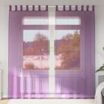 vidaXL Perdele Voile cu Bucle 2 buc Violet 140x225 cm GartenMobel Dekor (4102293)