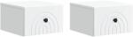 vidaXL Set 2 noptiere suspendate cu sertar, alb, 33 x 34, 5 x 20 cm (898086)