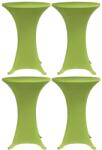 vidaXL Husa elastica pentru masa, 4 buc. , verde, 80 cm GartenMobel Dekor (279089)