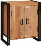 vidaXL Dulap maro din lemn masiv de acacia, 66x35x76 cm, stil rustic (4102776)